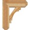 Ekena Millwork Merced Craftsman Rough Sawn Bracket w/ Offset Brace, Western Red Cedar, 8"W x 22"D x 26"H BKT0806X22X26MRC04RWR - alternate 2